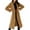 Khaki, variant on Tiqkatyck Trench Coat Clearance Women Clothing Womens Solid Color Lapel Double Breasted Coat Winter Long Button Woolen Coat Womens Tops Black L