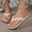 Beige, variant on YOUYEDIAN Womens Sandals Summer Dressy Shoes Wide Open Toe Slippers 2026 Waterproof Slip on Non Slip Orthopedic Sandals (Beige)