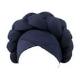thumbnail image 2 of Boho Turban Headwrap One Size Polyester Hair Day Cover Easy Wear Headband Wig Braids Natural Hair Quick Style Accessory for Women, 2 of 2