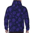 thumbnail image 7 of Salouo purple flower Snowflake Pattern Men's Fall Hoodie Sweatshirt,Sport Hoodie with Pockets for Men Pullover Casual Hooded Sweatshirt-Small, 7 of 7