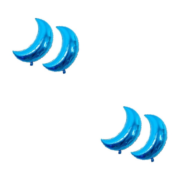 Globos de cumpleaños decorativos Bearachild 2 piezas gran tamaño globo elástico en forma de luna Azul