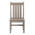 thumbnail image 3 of WestinTrends Malibu Outdoor Patio Dining Chair, Weathered Wood, 3 of 15