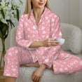 thumbnail image 6 of Uemuo Love Pattern Womens Pajama Sets,PJ Set for Women,Pajamas for Women Logo,Long Sleeve Pajama Set for Women,Soft Long Sleeve Top With Pants-Small, 6 of 9