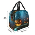 thumbnail image 4 of Kdxio Spooky Halloween Print Insulated Lunch Bag,Reusable Tote Lunch Box for Women Men,Leakproof Cooler Lunch Bags for Work Office Travel Picnic, 4 of 6