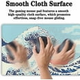 thumbnail image 5 of Extra Large Mouse Pad Blue XXL Mousepad, Big Mouse Pads Office Desk Mats, Desk Pad Mat Waterproof Non-Slip Rubber Base, 35.4 X 15.7 inch for Work/Game/Office/Home Japanese Great Wave Art, 5 of 7