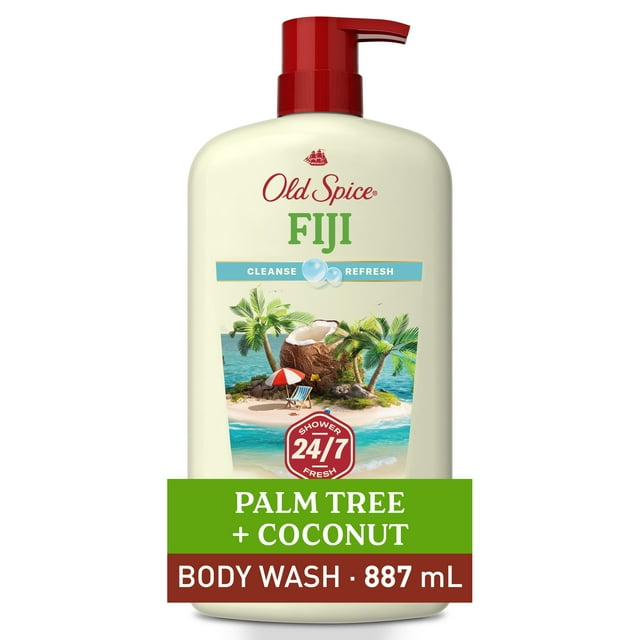 Old Spice Men's Body Wash Fiji with Palm Tree, 24 Shower Fresh