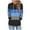 Blue(Style 78), variant on NuoCaiYun Hoodies Women'S Color Blocked Fashionable Loose Casual Long Sleeve Pocket Hooded Sweatshirt Tops