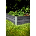 thumbnail image 2 of Vita Urbana 48"L x 48"W x 11"H Vinyl Raised Garden Bed, Slate Gray, 2 of 8
