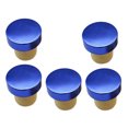 thumbnail image 4 of kurtrusly 5 Pieces T-shape Wine Stopper Silicone Plug Cork Bottle Stopper Cap Blue, 4 of 7