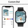 thumbnail image 7 of KQJQS Smart Watch Bluetooth Call Receive/Dial Smart Watch for Android iOS Phone Compatible Fitness Activity Tracker Watch Heart Rate Sleep, 7 of 7