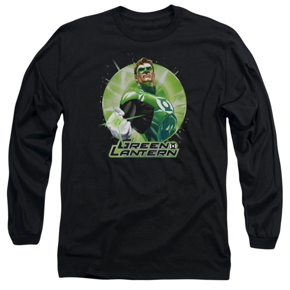 Jla - Green Static - Long Sleeve Shirt - X-Large