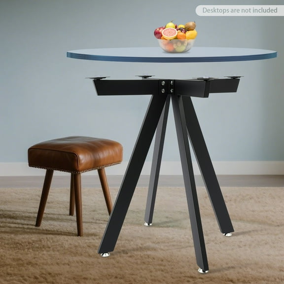 Table Legs Iron Table Base Metal Round Table Legs for Kitchens, Living Rooms, Dining Rooms, Coffee Shop