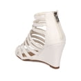 thumbnail image 3 of New Women DbDk Sofilita-5 Leatherette Open Toe Strappy Wedge Sandal, 3 of 6