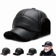 thumbnail image 5 of Specollect 3 Pcs Men's Winter Hat with Ear Flaps and Visor for Cold Weather Windproof Warm Cap for Outdoor Activities, 5 of 8