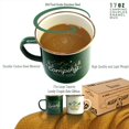thumbnail image 2 of Juego de 2 tazas para acampar Roadmap, esmaltadas, 500 ml, duraderas, acero inoxidable 304, 2 of 7