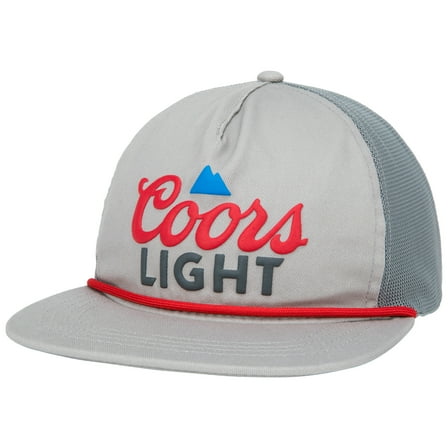 Coors Light 5 Panel Grey Colorway Rope Hat