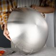 thumbnail image 4 of HLONK Fourniture de Cuisine Poêle Wok en Acier Inoxydable avec Couvercle Marmite Argent, 4 of 6