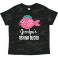 thumbnail image 3 of Inktastic Grandpa Fishing Buddy Girls Fish Girls Toddler T-Shirt, 3 of 5