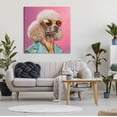 thumbnail image 3 of Stupell Industries Stylish Poodle Portrait Animals & Insects Painting Gallery Wrapped Canvas Art Print Wall Art, 36 x 36, 3 of 8