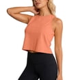 thumbnail image 3 of CAIXIA Workout Tops for Women Cropped Open Back Sleeveless Tank Tops Athletic Gym Yoga Shirts Loose Fit, 3 of 7