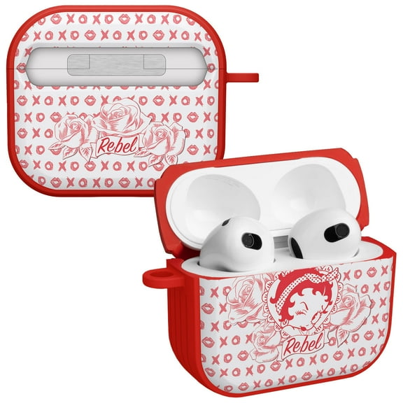 Betty Boop Romantic Rebel HDX Case Cover Compatible with Apple AirPods Gen 3 (Rebel) by Affinity Bands