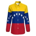 thumbnail image 4 of Flag of Venezuela Long Sleeve Blouse Woman Streetwear Casual Shirts Summer Oversize Woman Streetwear Clothing Birthday Present, 4 of 7