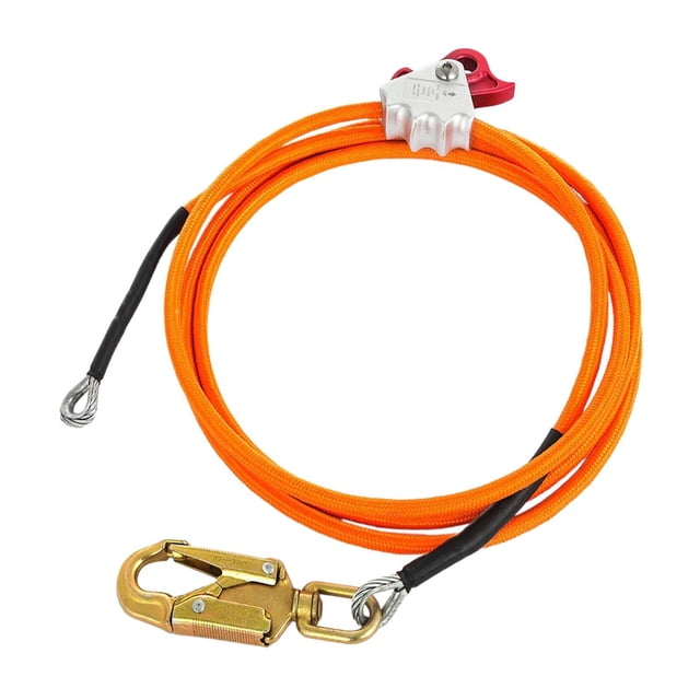 Almencla Steel Wire Core Flip Line Kit Arborist Climbing Rope Positioning Rope Tree Climbing Rope for High Altitude Work Tree Climbers 12mmx3m