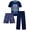 Navy Gamers, variant on Boys' Pajama Set - 3 Piece Sleep Shirt, Pajama Pants, and Lounge Shorts (4-18)