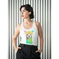 thumbnail image 2 of Watercolor Llama Racerback Tank Women -SPIdeals Designs, Female x-Large, 2 of 4