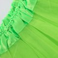 thumbnail image 4 of Girl Tutu Skirt 5-Layered Tulle Skirts for Little Girls Fluffy Ballet Dress Up for Party Halloween Costume Green, 4 of 7