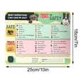 thumbnail image 2 of Pet Food Quick Reference Guide Magnet for Refrigerator, Toxic and Safe Food Chart for Dogs and Cats, Kitchen Safety Magnet, Animal Health Emergency Guide, 2 of 2