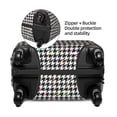 thumbnail image 2 of Balery Black And White Houndstooth Funda de equipaje, fundas para maletas, elástica, lavable, protector de maletas, compatible con maletas de 18 a 32 pulgadas-Medium, 2 of 7