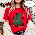 thumbnail image 2 of Christmas Tree and Cat T-Shirt, Cute Holiday Cat Lover Tee, Funny Cat Owner Christmas Gift Shirt, 2 of 7