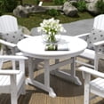 thumbnail image 5 of WestinTrends Malibu 5 Piece Outdoor Patio Dining Set Outdoor Round Table and Chair Set, White, 5 of 6