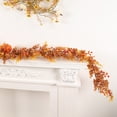 thumbnail image 7 of sruoe Halloween Garland, Artificial Garland Rattan, Artificial Maple Leaf Vine, Hanging Maple Leaf Garland, Fall Garland, Thanksgiving Party Wall Decor, Garlands for Door Home Party Fireplace Decor, 7 of 7