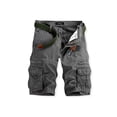 thumbnail image 1 of xiaxaixu Men Cargo Shorts, Button Zipper Closure Solid Summer Shorts Streetwear with Pockets, 1 of 7