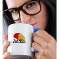 thumbnail image 2 of 3dRose, French Fry Addict, 11oz Two-Tone Blue Mug, 2 of 7