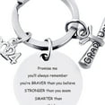 thumbnail image 7 of Mightlink Graduation Keychain Gift Student Grad Gift Letter Engraved Pendant Stainless Steel Keyring, 7 of 7