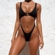 thumbnail image 3 of Traje de baño de talla grande para mujer, bikini de una pieza sin espalda de comercio exterior para traje de baño sexy de color sólido, 3 of 5