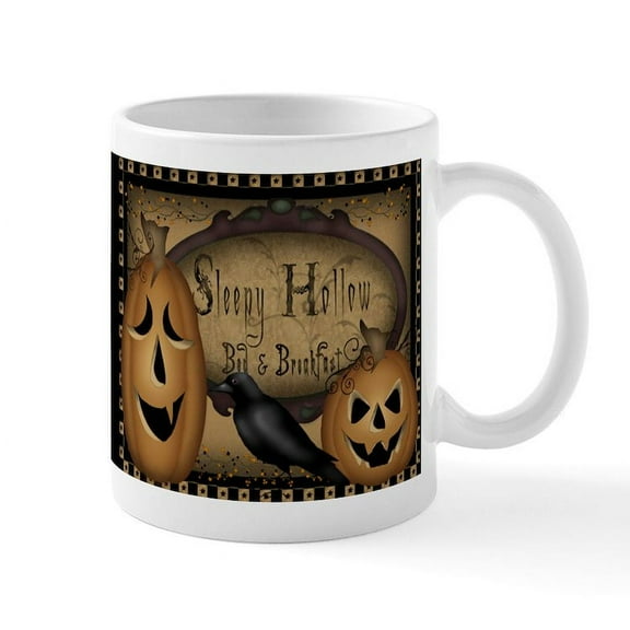 CafePress - Primitive Sleepy Hollow Halloween Coffee Mug - 11 oz Ceramic Mug - Novelty Coffee Tea Cup