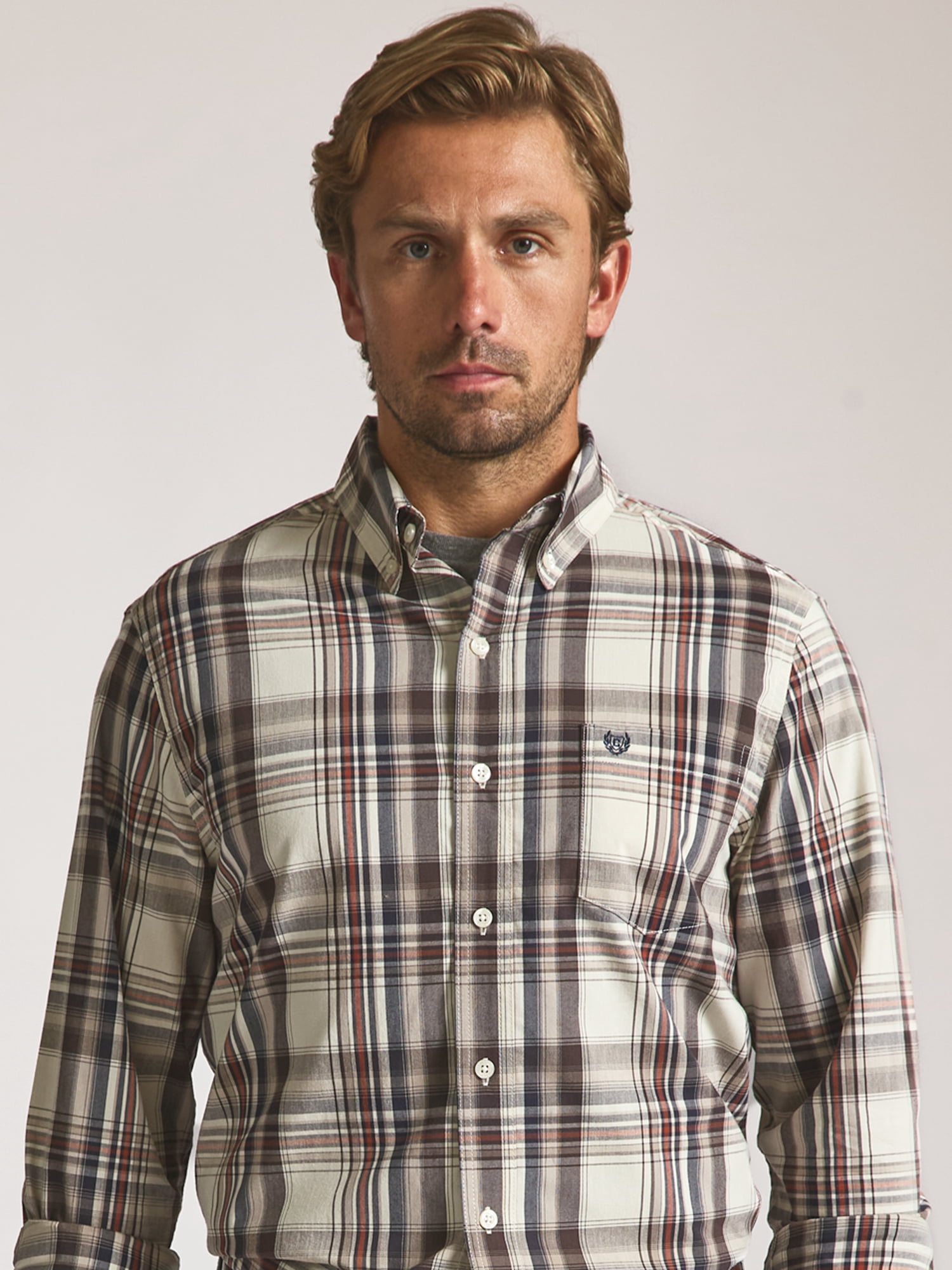 Chaps Men’s and Big Men’s Easy Care Long Sleeve Shirt, Sizes S–2XL