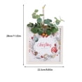 thumbnail image 2 of Decoración colgante de Navidad, adorno de vacaciones de tamaño pequeño, colgante interesante de Navidad, colgantes para festivales, accesorios Kits de decoración para fiestas bola de navidad blanca Billuyoard HA069390-03, 2 of 6