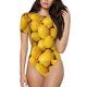 thumbnail image 1 of Balery Ripe Yellow Lemon Body de cuello redondo de manga corta para mujer Tops de manga corta Tops básicos-X-Large, 1 of 7
