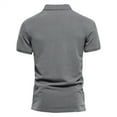 thumbnail image 3 of YOTMKGDO Polo Shirts for Men, Collared Men's New Lapel Sports Fashion Casual Solid Color d T Shirt Short Sleeve (Dark Gray, M), 3 of 8