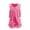 Hot Pink, variant on 2 Piece Concert Party Set for Girls Western Cowgirl Outfits Kids Suede Fringe Vest Sleeveless Rivets Tassels Cardigan Jacket+Vintage Low Rise Mini Shorts Teen Girls Clothes