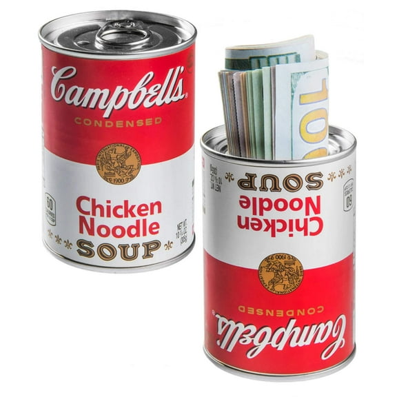 BigMouth Inc Campbell's Chicken Noodle Soup Can Safe -Great Hiding Place for Storing Valuables, 3" x 3" x 4.5"