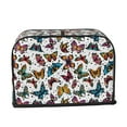 thumbnail image 6 of Toaster Covers 2 Slice, colorful butterfly_B Waterproof Bread Machine Cover Fits for Standard 2 Slice Toasters, Home Decor Toaster Protection with Hanging Rope, 6 of 7