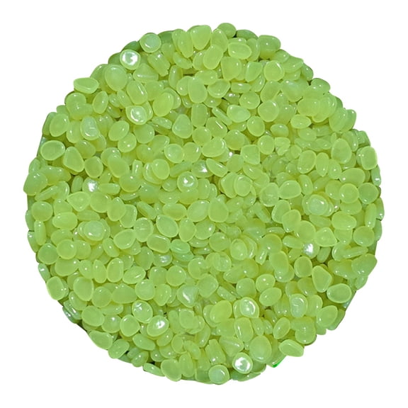 Fish Tank Decorations Rocks, 200 Pcs Colorful Aquarium Pebbles, Fish Tank Stones, Pebbles Gravel Luminous Stones for Garden Walkways, Plant Aquariums, Landscaping, Home Decor(Green2,0.4x0.4")