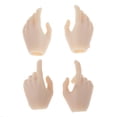 thumbnail image 1 of 4 modelos de manos de mujer para figura femenina de 12 pulgadas en blanco, 1 of 6