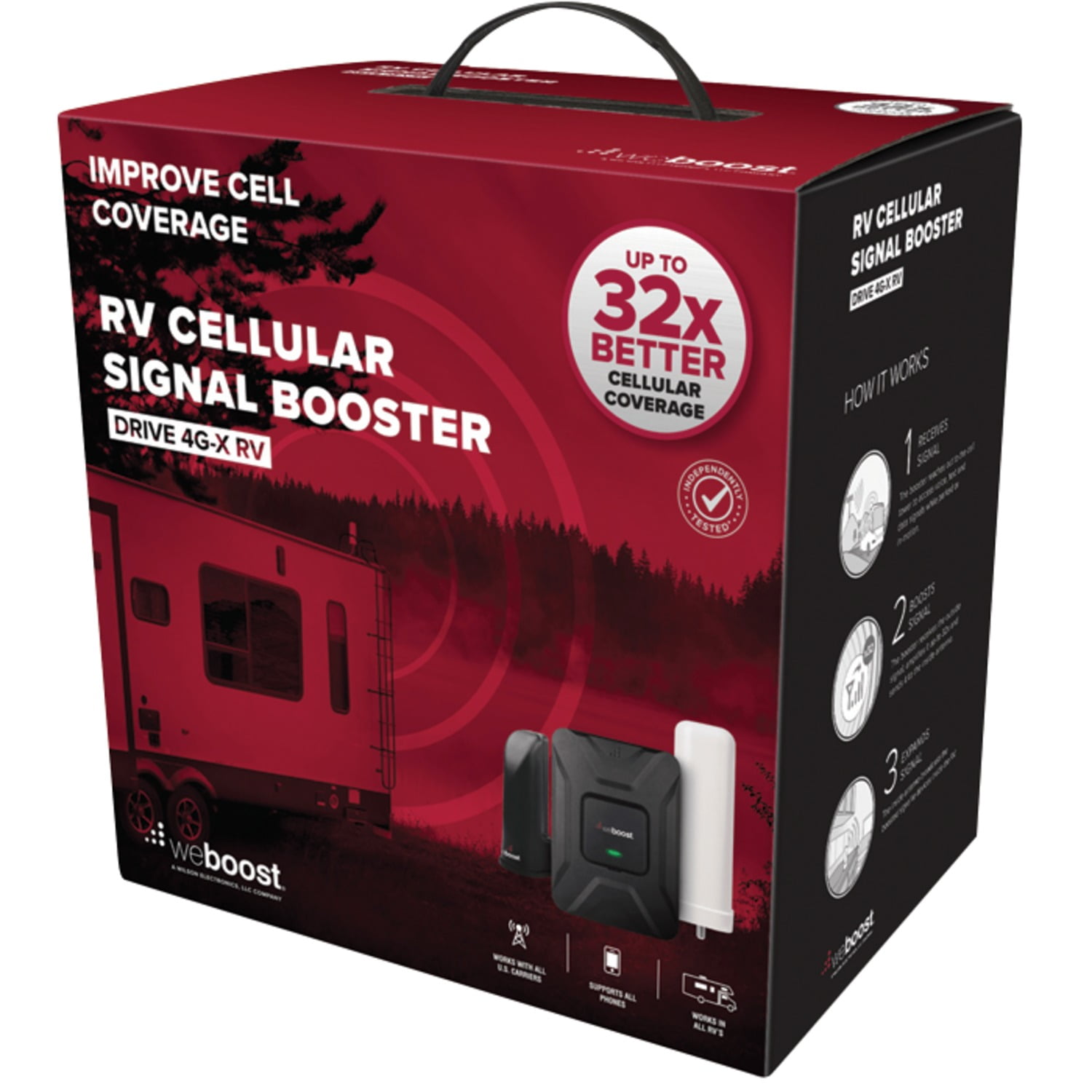 weBoost Drive 4GX RV, Cell Phone Signal Booster Kit for RV's, Boosts